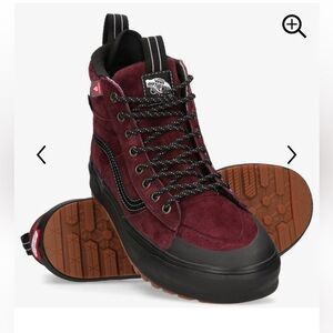 NWOT Vans Maroon High-Top Sneakers